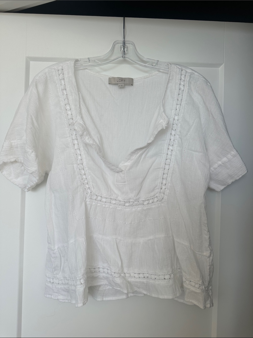 LOFT Cotton Flowy Top
